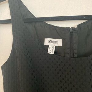 elegant moschino black sleeveless dress
